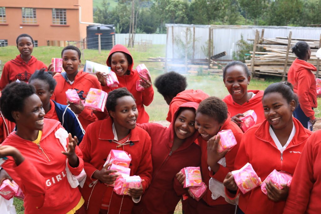 Faithful Touch Foundation field outreach with Binti sanitary pads